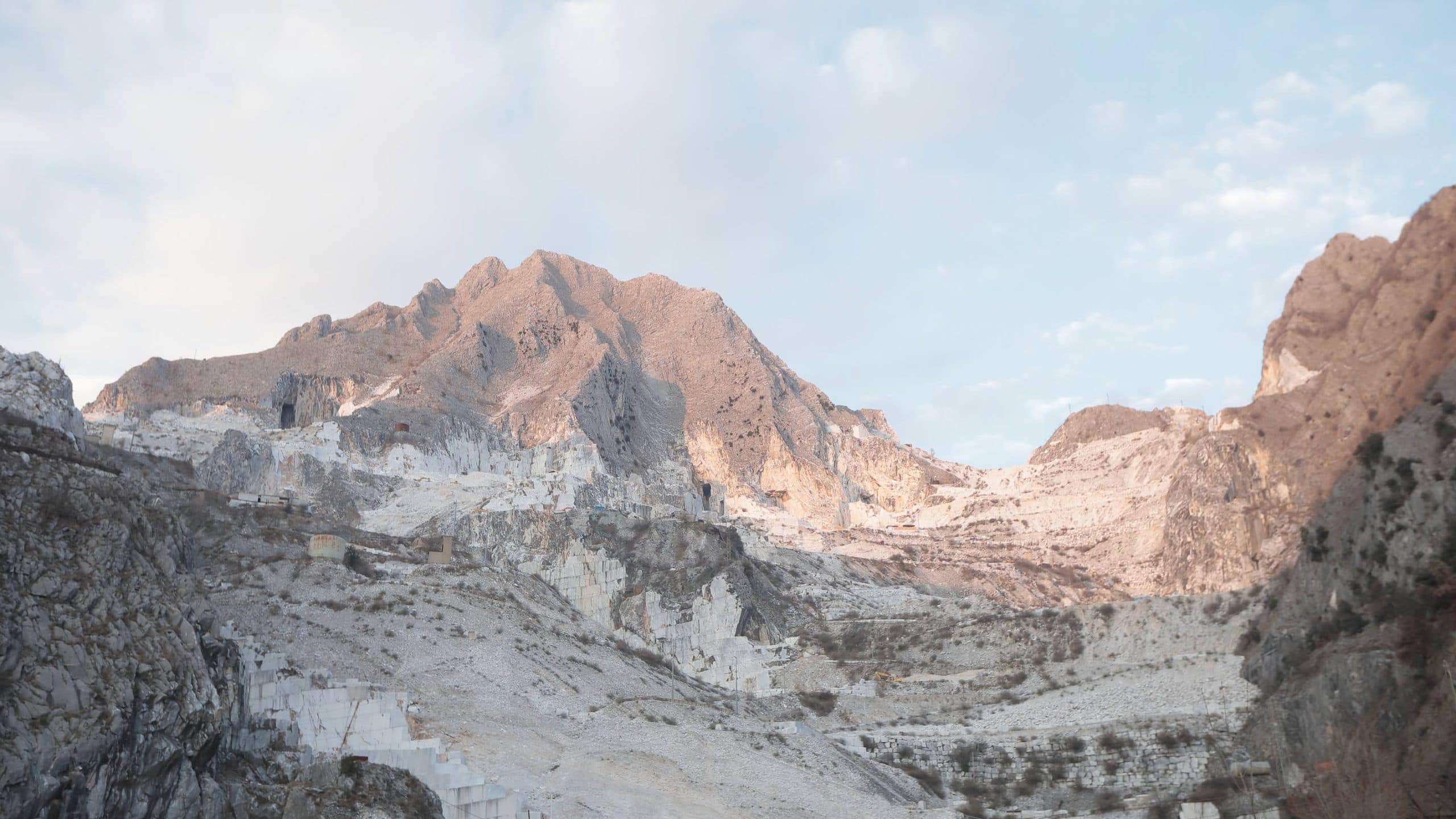 Carrara Bridal Inspo in a Marble Sculpture Studio