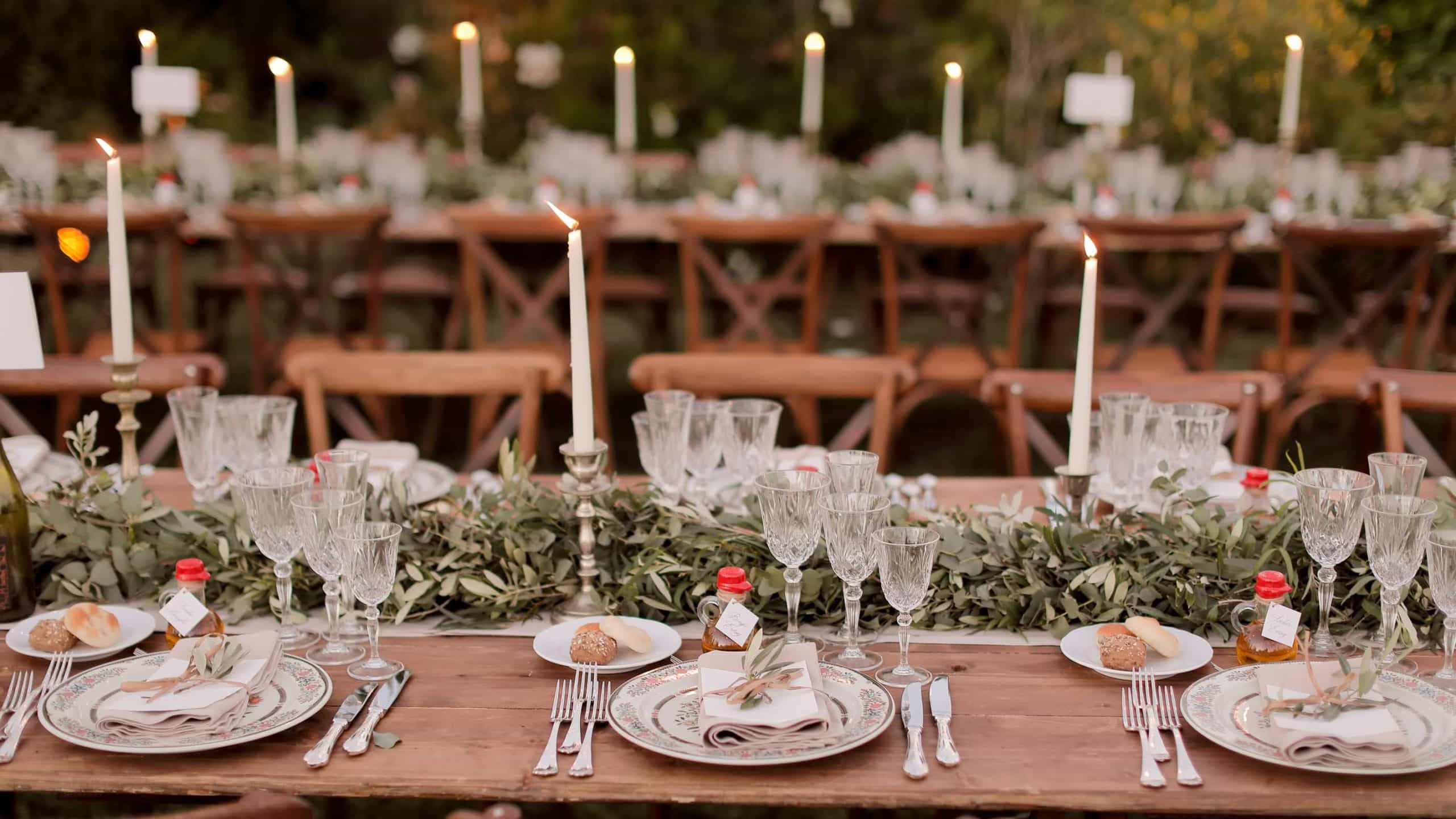 Al fresco Tuscan wedding