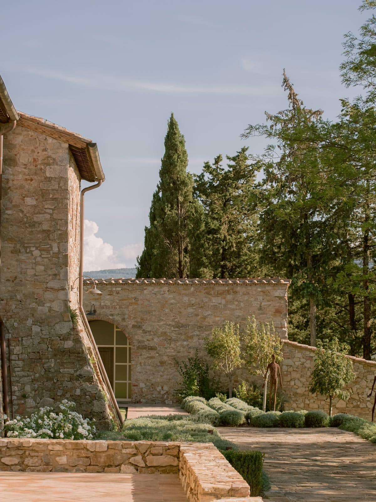 a corner from the incredible Castello di casole Proprety