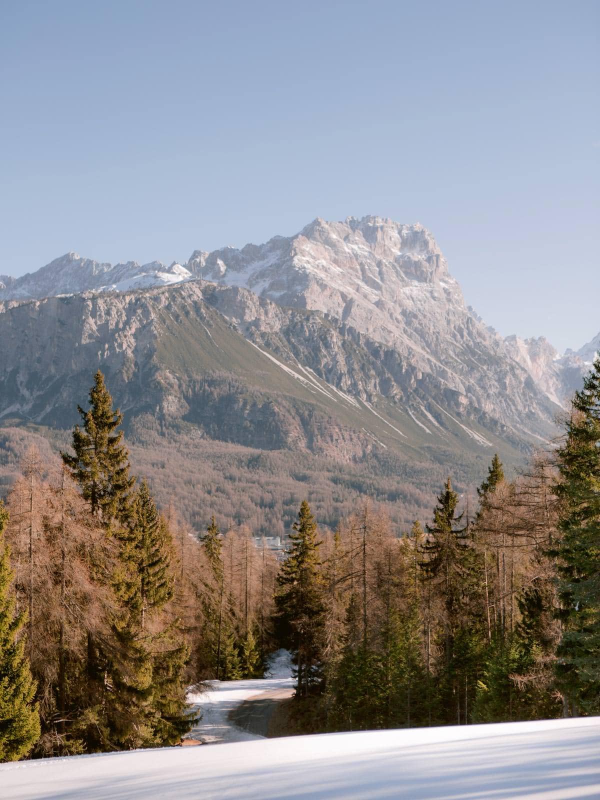 the bautiful view of the Dolomites in Italy